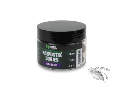 Nikl Rozpustné boilies Giga Squid 250ml (Varianta Nikl Rozpustné boilies Giga Squid 18mm, 250ml)