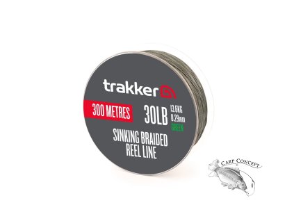 Trakker Kmenová šňůra Sinking Braid Reel Line 300m (Varianta Trakker Šňůra - Sinking Braid Reel Line 80lb, 36,3kg, 0,49mm, 300m)