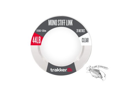 Trakker Návazcový vlasec Mono Stiff Link 20m Clear (Varianta Trakker Návazcový vlasec - Mono Stiff Link 57lb, 25,85kg, 0,7mm, 20m Clear)
