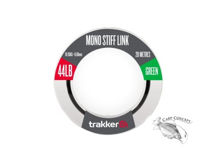 Trakker Návazcový vlasec Mono Stiff Link 20m Green (Varianta Trakker Návazcový vlasec - Mono Stiff Link 57lb, 25,85kg, 0,7mm, 20m Green)