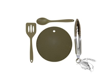 Trakker Silikonové, kuchyňské nádobí – Armolife Silicone Utensil Set (Varianta Trakker Silikonové kuchyňské nádobí - Armolife Silicone Utensil Set)