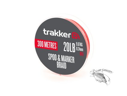 Trakker Šňůra Spod & Marker Braid 300m - Red (Varianta Trakker Šňůra - Spod & Marker Braid 30lb, 13,6kg, 0,28mm, 300m - Red)