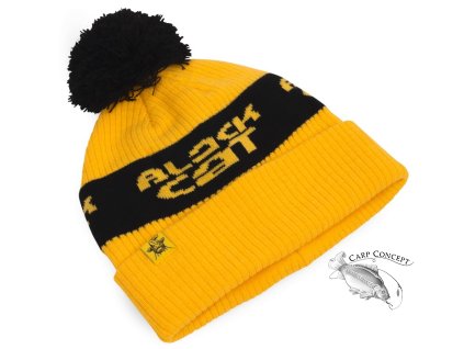 Screenshot 2025 12 04 at 10 51 05 Black Cat Čepice Yellow Bobble Hat