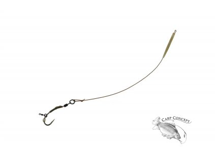 Carp´R´Us Návazec Ready Ronnie rig Strip-X Mat Brown - Predator 2ks (Varianta Carp´R´Us Návazec Ready Ronnie rig Strip-X Mat Brown - Predator 2ks - Velikost: 4, Balení: 2ks)