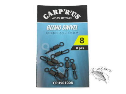 Carp´R´Us Obratík Gizmo Quick Change Swivel vel. 8, 8ks