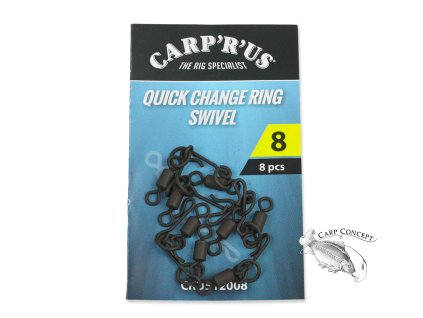 Carp´R´Us Obratlík s kroužkem - Quick Change Ring Swivel