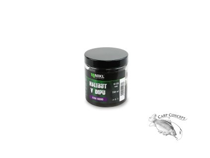 Nikl Black halibut pelety v dipu Giga Squid 250ml