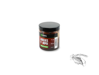 Nikl Boilies v dipu Chilli & Peach 250ml (Varianta Nikl Boilies v dipu Chilli & Peach 250ml - Průměr: 20mm, Balení: 250ml)
