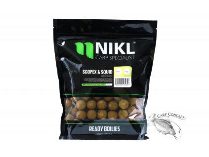 Nikl Hotové boilies Scopex & Squid (Varianta Nikl Ready boilie Scopex & Squid 20mm, 250g)