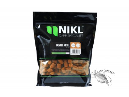 Nikl Pelety Devill Krill 1kg (Varianta Nikl Pelety Devill Krill 18mm s dírkou, 1kg)