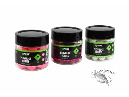 Nikl Plovoucí boilies 18mm, 50g (Varianta Nikl Plovoucí boilies Scopex & Squid - světle růžová 18mm, 50g)