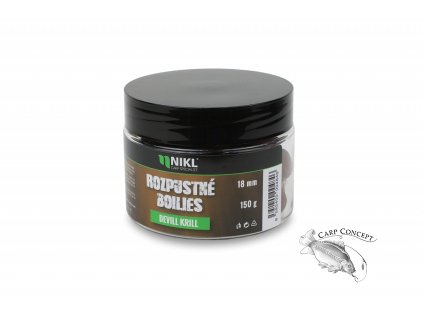 Nikl Rozpustné boilies Devill Krill 250ml (Varianta Nikl Rozpustné boilies Devill Krill 24mm, 250ml)