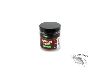 Nikl Rozpustné boilies Chilli & Peach 250ml (Varianta Nikl Rozpustné boilies Chilli & Peach 250ml - Průměr: 14mm, Balení: 250ml)