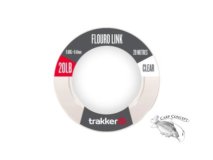 Trakker Návazcový Fluorocarbon Fluoro Link 20m (Varianta Trakker Návazcový Fluorocarbon Fluoro Link 20m - Průměr: 0,410mm, Návin: 20m, Nosnost: 20lb)