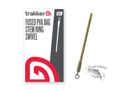 Trakker Dřík do inline olov Fused PVA Bag Stem - Ring Swivel 5ks