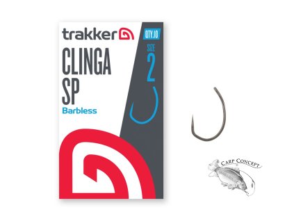Trakker Háček Clinga SP Hooks (Barbless) (Varianta Trakker Háček - Clinga SP Hooks Size 8 (Barbless))