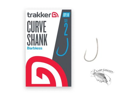 Trakker Háčky Curve Shank Hooks Barbless 10ks (Varianta Trakker Háčky Curve Shank Hooks Barbless 10ks - Velikost: 2, Balení: 10ks)