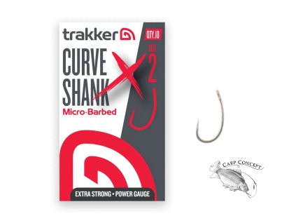 Trakker Háčky Curve Shank XS Hooks Micro Barbed 10ks (Varianta Trakker Háčky Curve Shank XS Hooks Micro Barbed 10ks - Velikost: 2, Balení: 10ks)