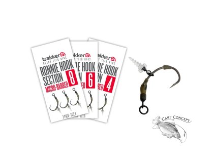 Trakker Koncová část návazce Ronnie Hook Section (Barbed) 3ks (Varianta Trakker Koncová část návazce Ronnie Hook Section (Barbed) 3ks - Velikost: 4)