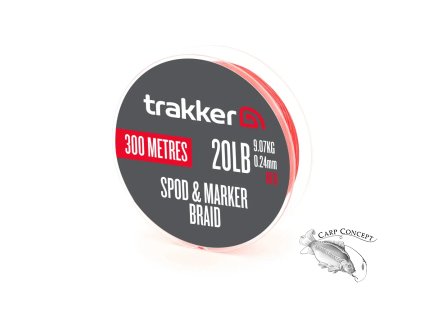 Trakker Šňůra Spod & Marker Braid Red 300m (Varianta Trakker Šňůra Spod & Marker Braid Red 300m - Průměr: 0,240mm, Nosnost: 20lb)