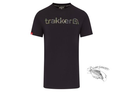 Trakker Tričko CR Logo T-shirt Black Camo (Varianta Trakker Tričko CR Logo T-shirt Black Camo - XXXL)