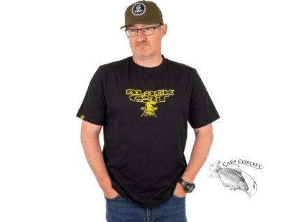 Screenshot 2025 12 05 at 13 02 34 Black Cat Triko Distressed Logo Black Tee Chyť a pusť