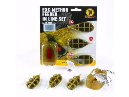 extra carp method feeder set 20 25 30g formicka