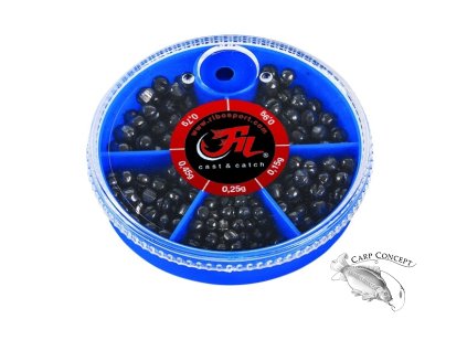 filfishing broky split shots small box