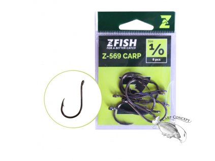Zfish Háčky Carp Hooks Z-569 (Velikost Háčku 8)