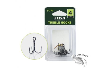 Zfish Trojháčky Z-779 (Velikost Háčku 1/0)