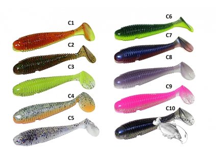 ZFISH WORMY SHAD 9,5cm - 4ks (Varianta C1)