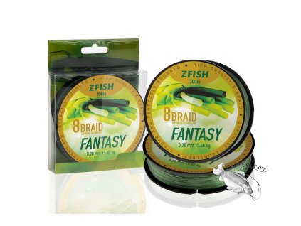 Zfish Šňůra Fantasy 8-Braid 300m (Průměr 0,20mm)