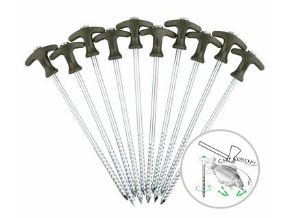 zfish koliky bivvy peg set 20cm 10ks