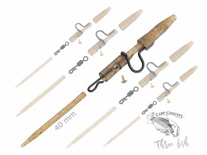 zfish zaveska heavy duty clip complete pin set 40 mm