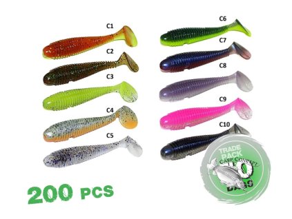 zfish trade pack worm shad 9 5cm 50bal 200ks
