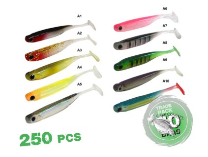 zfish trade pack minnow shad 7 5cm 50bal 250ks