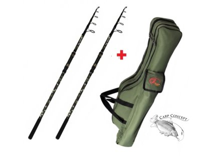 zfish combo 2x prut kingstone 3 60m 3 5lb pouzdro zdarma