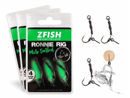 ZFISH Návazec Ronnie Rig (Velikost 4)