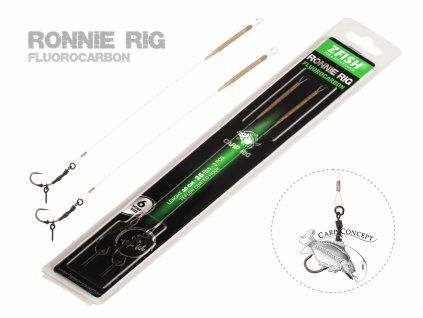 ZFISH Návazec Fluorocarbon Ronnie Rig (Velikost 4)