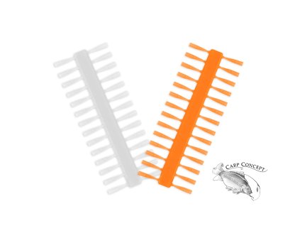 Nekonečná zarážka Delphin Q-STOP / transparentní + oranžová