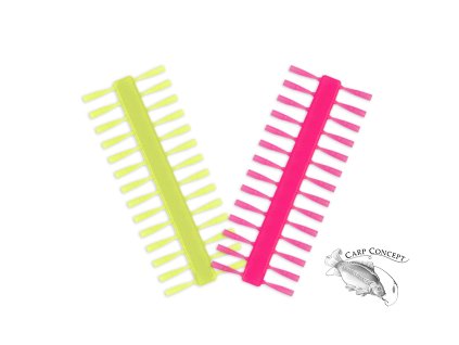 Nekonečná zarážka Delphin Q-STOP / žlutá + růžová