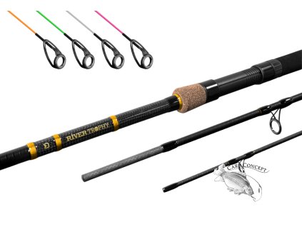 Delphin RIVER Trophy NXT + 4 špičky (Velikost Delphin RIVER Trophy NXT + 4 špičky 300cm/160g/3 díly)
