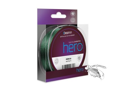 Delphin HERO 8 zelená / 0.12 >>> 0.50mm (Velikost Delphin HERO 8 / zelená 0,12mm 8,2kg  117m)