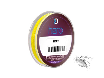 Delphin HERO 8 / fluo žlutá (Velikost Delphin HERO 8 / fluo žlutá 0,12mm 8,2kg   15m)