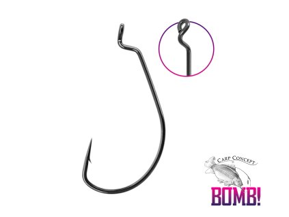 Háček BOMB! OFFSpin / 5ks (Velikost Háček BOMB! OFFSpin / 5ks 3/0)