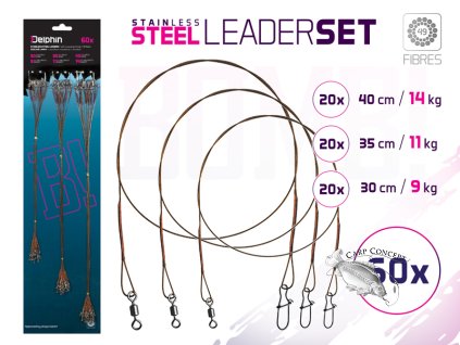 Set ocel. lanek BOMB! S obr. a karab. / 49 vláken