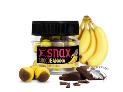 Nástraha D SNAX POP / Čokoláda-Banán (Velikost Nástraha D SNAX POP 8mm/20g Čokoláda-Banán)