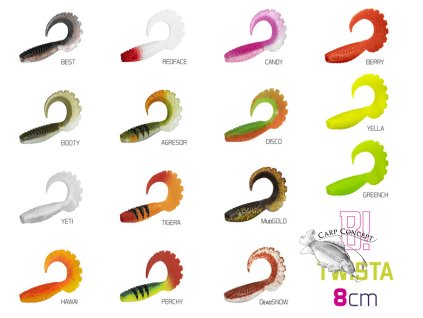 Umělá nástraha Delphin TWISTA UVs | 8cm (Velikost Umělá nástraha Delphin TWISTA UVs / 5ks 8cm/CANDY)