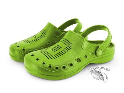 Pantofle Delphin OCTO / limetkově zelené (Velikost Pantofle Delphin OCTO / limetkově zelené 37)