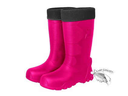 Holínky Delphin BRONTO Queen / růžové (Velikost Holínky Delphin BRONTO Queen / růžové 36)